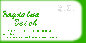 magdolna deich business card